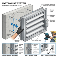 Lames motorisées intelligentes en aluminium pour appartements en hauteur, système de protection solaire extérieur résistant aux ouragans, Zigbee