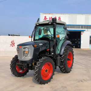 Tracteur agricole chinois 100 CV 4x4 à transmission par engrenages avec rotoculteur et cultivateur - Product Image 1