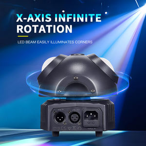 Faro mobile a LED Beetle Mini da 36W, IP33, RGB, controllo DMX512, telecomando, 4100K, dimmerabile, per illuminazione scenica e attrezzatura DJ - Product Image 4