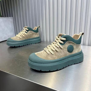 Chaussures décontractées montantes imperméables pour hommes, nouvelle collection automne 2026, en PU, à bout rond, avec fermeture auto-agrippante et semelle épaisse, modèle intemporel - Product Image 2