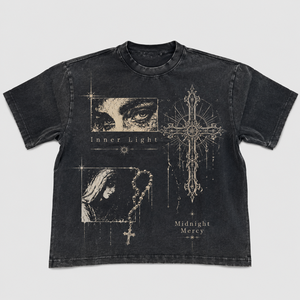 Custom Skull <b>Flame</b> Double Sided T-<b>shirt</b> Vintage Washed 100% Cotton Oversized Heavyweight Streetwear Graphic Tee Men T <b>Shirt</b> - Product Image 2