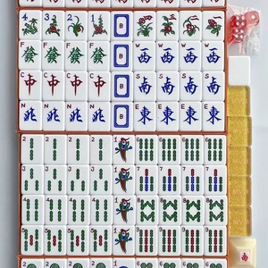 Fichas de Mahjong de Melamina de Lujo Personalizables con Logotipo, 144 Fichas, Juego Portátil para 4 Jugadores, Ideal para Regalos y Entretenimiento Familiar - Product Image 6