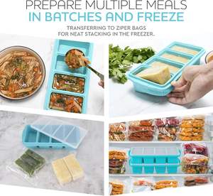 <span class=keywords><strong>Bac</strong></span> de congélation en silicone avec couvercle - Moules <span class=keywords><strong>pour</strong></span> soupe, grand <span class=keywords><strong>bac</strong></span> à glaçons, rangement alimentaire <span class=keywords><strong>pour</strong></span> soupes et compatible lave-vaisselle - Product Image 6