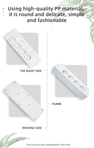 2026 Innovative 4 Outlet Power Strip 2m <b>Extension</b> Surge Protector Compact Switch Design - Product Image 2