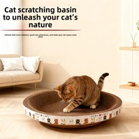 Cama Rascador para Gatos Combinada con Tapete para Afilar Garras y Juguete de Papel, Directo de Fábrica, Duradero, Resistente al Desgaste, Relajante