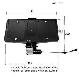 Usa Auto Electric Flip Retractable Front Car License Plate Frame Holder