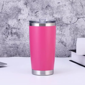 Custom logo 20oz Powder Coated Tumbler With Straw and Sealing Lid rainbow Electroplate Underneath Water <b>Bottle</b> - Product Image 6