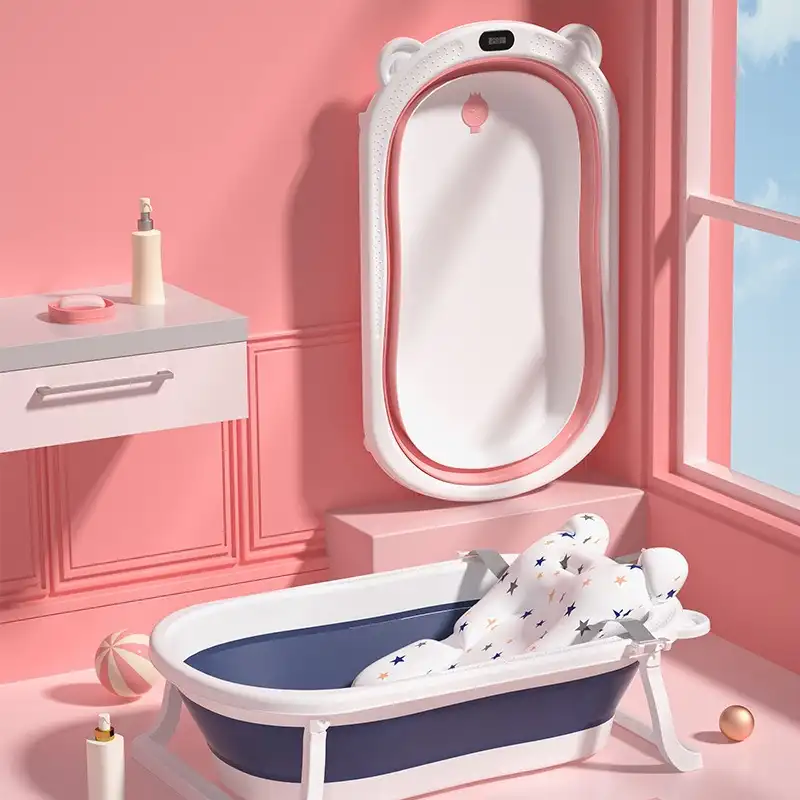 Amazon, Лидер продаж, портативная пластиковая детская складная ванна, Детская ванна размера