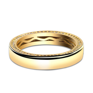Koreanischer Yiwu Ins-Stil Glasring Nischen-Luxus Hochwertiger Zirkon Unisex Paarring - Product Image 6