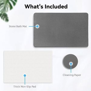 Alfombrilla Antideslizante Ecológica de Diatomita Moderna Hecha a Máquina con Almohadilla Absorbente de Agua Dura para Baño, Precio de Fábrica al por Mayor - Product Image 4