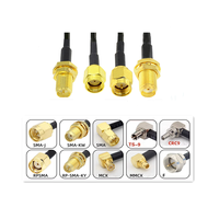 Câble Pigtail RF Personnalisé, Connecteur BNC Mâle Plaqué Argent vers Connecteur BNC Femelle Droit avec Câble Coaxial RG174