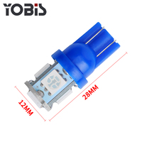 Yobis Low quantité minimale de commande 194 168 5050 5 SMD Auto Super lumineux voiture cale lampe ampoule T10 LED ampoule avec 7 couleurs disponibles