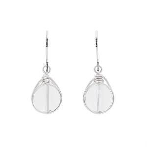 E5606 Pendientes colgantes geométricos transparentes de aleación, joyería de moda unisex - Product Image 1