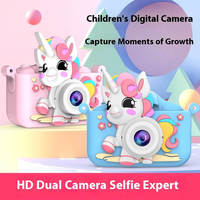 Mini Caméra Enregistreur Vidéo Double HD pour Enfants, Nouveau Jouet Dessin Animé avec Capteur d'Image CMOS, Cadeau Idéal pour les Fêtes des Enfants, en Plastique