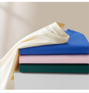 Camiseta Clásica de Corte Regular para Hombre, de Algodón Suave de Alta Calidad, Color Sólido, Estilo Básico para Todas las Temporadas - Product Image 2