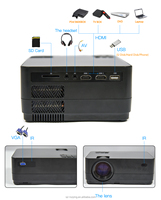 Projecteur de cinéma HQ4 1080P FHD avec Android 9, projecteur intelligent LED pour cinéma maison et WiFi 4K
