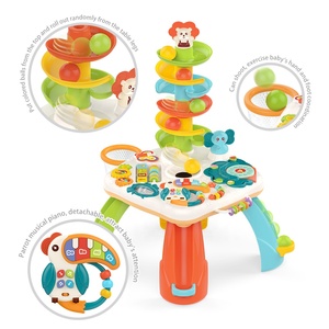 โต๊ะกิจกรรมเด็กแบบลูกบอลกลิ้ง โต๊ะ<span class=keywords><strong>เร</strong></span>ียนรู้ดนตรี โต๊ะออกกำลังกายฝึกทักษะการเคลื่อนไหว โต๊ะเล่นเสริมพัฒนาการประสาทสัมผัส - Product Image 4