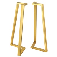 Bases de meubles industrielles en acier très résistantes pour restaurant bureau métal moderne accents de salle à manger pour café pieds de table dorés en fonte