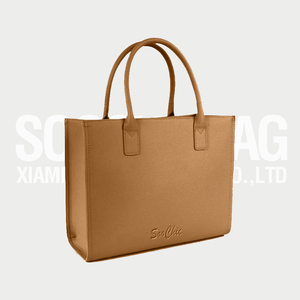 Robe <span class=keywords><strong>soochic</strong></span> OEM avec logo personnalisé sacs fourre-tout de luxe en cuir carré violet gaufré pour femmes sacs à main - Product Image 4