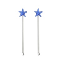 Agitateur de bar en verre borosilicate coloré, écologique, certifié CE, pour cocktails et café, avec couleur et longueur personnalisables