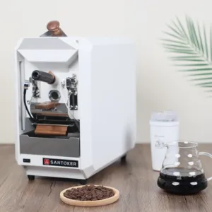 SANTOKER X3 master 50 Pemanggang Kopi, mesin panggang kopi listrik kecil, aplikasi bluetooth 300g untuk memanggang kopi rumah tangga