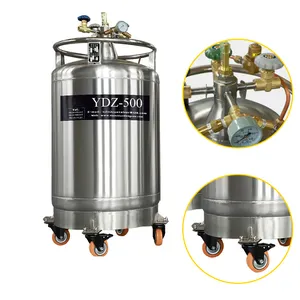 Réservoir d'azote liquide YDZ-500 auto-pressurisé basse température Dewar 500L