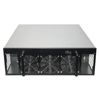 Dual 1650w PSU 12 GPU ensemble complet PC Case 4U serveur complet Case System Frame