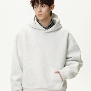 Men's Unisex Autumn Zipper-Up Oversized Hoodies Sweatshirts Custom Logo Heavyweight Fleece Eco-Friendly - Product Image 2