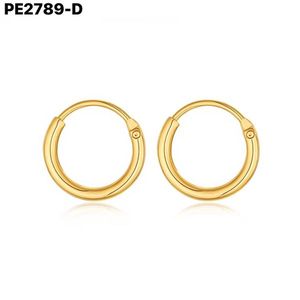 Pendientes de Aro de Moda 2.0*12, Modelo PE2789 para Mujer, Joyería de Alta Calidad - Product Image 2