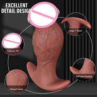 Plug anal en silicone en forme de champignon, extensible, stimulation du point G, masseur de prostate pour hommes et femmes, jouet sexuel de grande taille