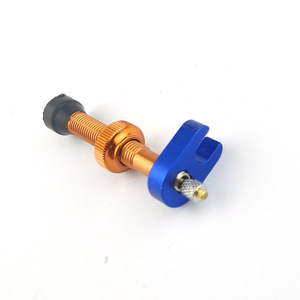 Llave de válvula francesa de aluminio azul para mantenimiento de neumáticos de bicicleta de montaña con perilla ajustable y diseño de tornillo - Product Image 1