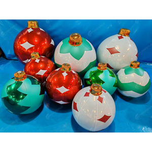 Bola Natal Raksasa Logo Kustom, Bola Cermin Reflektif untuk Iklan, Dekorasi Acara Natal Promosi - Product Image 2