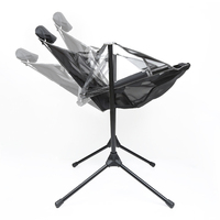 Chaise à bascule pliable portable Temphiking pour adulte, en tissu Oxford 900D, pour camping, parc, mobilier d'extérieur, 150 kg