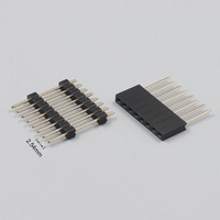 SCONDAR OEM Connecteurs de carte PCB à double rangée verticale, pas de 2,54 mm, traversants, 10 et 20 broches (10p, 20p), mâle et femelle
