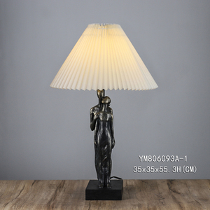 Decorazione per soggiorno elegante decorazione per camera da letto retrò con <span class=keywords><strong>base</strong></span> decorativa per hotel lampada da tavolo - Product Image 3