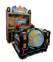 Machine de jeu de tir d'arcade à monnayeur avec lumières LED, simulateur interactif d'intérieur pour centre de jeux