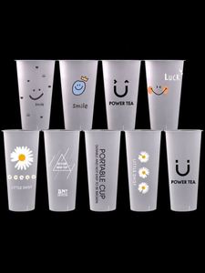 Custom Logo Single Wall 90mm <b>Plastic</b> PP Matte Frosted 16oz/24oz Drinking <b>Cups</b> for Milk Tea & Boba Fruit - Product Image 4