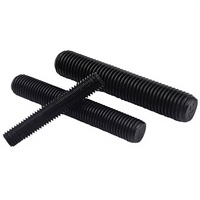 HangTong 8.8 10.9 12.9 35CrMoA Carbon Steel Black Oxide Double-ended Fully Threaded Bolts Heavy Industry Use Left/Right Hand