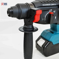 Marteau perforateur rotatif sans fil 21V, sans balais, 26mm de diamètre de perçage, 900 tr/min, 4500 coups par minute, pour béton, murs, construction, qualité industrielle
