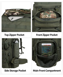 Mochila Deportiva para Senderismo al Aire Libre, Gran Capacidad, Impermeable, para Montañismo, Caza, Mochila Táctica Molle - Product Image 6