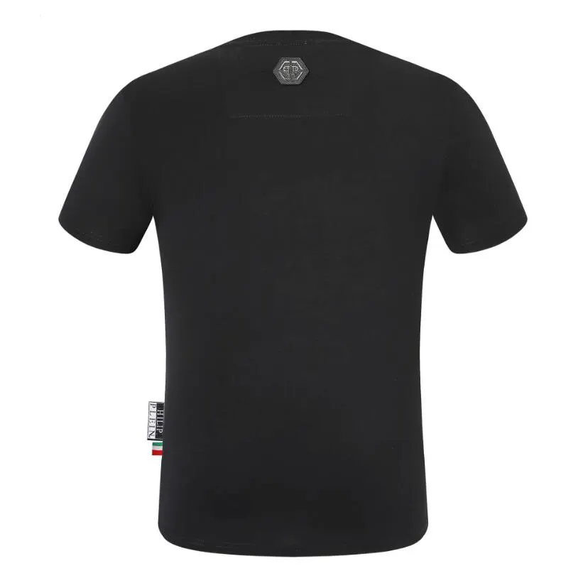 Lässige Strass marke PLEIN Herren T-Shirt Kleidung 2 Farbe Streetwear Neue T-Shirts von höchster Qualität