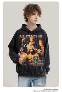 HG420H Sweat à capuche doublé surdimensionné de haute qualité 420GSM Poids lourd 100% coton Impression numérique écologique Unisexe pour - Product Image 4