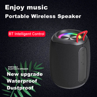 Altavoz Inalámbrico Portátil de Bajo Precio con Iluminación LED RGB, Plástico Impermeable, Compatible con Tarjetas USB y TF, Diseño Mini para Uso en Exteriores