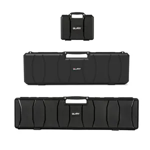 GLARY Economic Plastic Gun Case Box Wholesale Gun Case Storage Box With Foam Portable Hard Fishing Rod Case Equipment Box