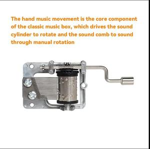18 note manovella Music Box <span class=keywords><strong>meccanismo</strong></span> di fabbrica diretta - Product Image 6