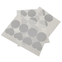 Feuilles d'autocollants adhésifs rectangulaires gris à gratter, étiquettes de billets de loterie DIY en PET