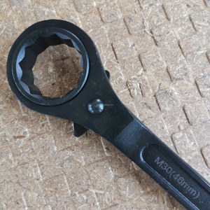 Clé à cliquet à tête <span class=keywords><strong>plate</strong></span> <span class=keywords><strong>46</strong></span> mm Surface noire foncée - Product Image 4