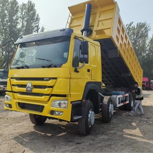 Camión volquete Howo 371 de 10 ruedas usado, 6x4, buen estado con cámara trasera, combustible diésel, estándar de emisión Euro 2 para el mercado africano - Product Image 3
