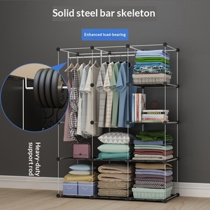 <span class=keywords><strong>Armario</strong></span> de PP Blanco para el Hogar, Combinaciones Versátiles, Diseño Modular DIY, Mueble de Almacenamiento Moderno y Minimalista, Ensamblado - Product Image 4