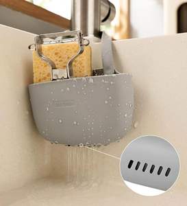 YDS cuisine évier Caddy <span class=keywords><strong>porte</strong></span>-éponge panier suspendu pour épurateur vaisselle brosse <span class=keywords><strong>porte</strong></span>-<span class=keywords><strong>savon</strong></span> poche cuisine accessoires organisateur - Product Image 3